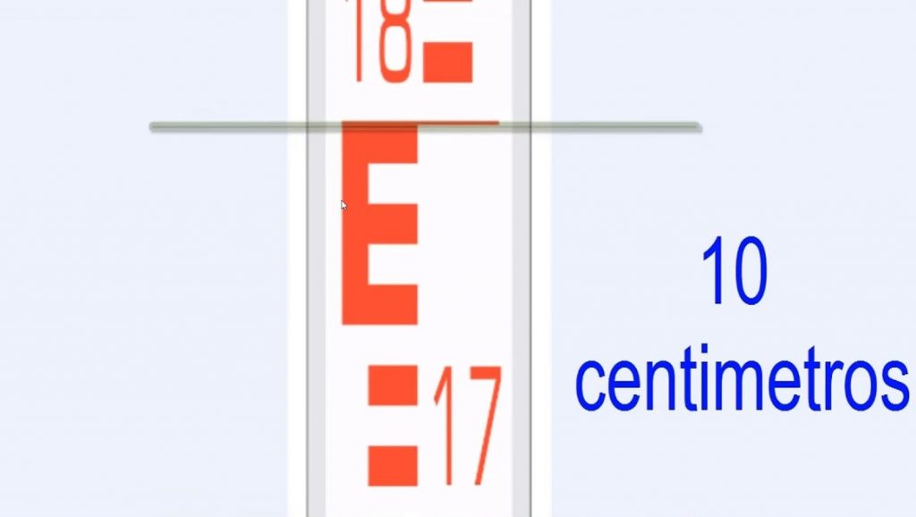 cómo leer mira topográfica